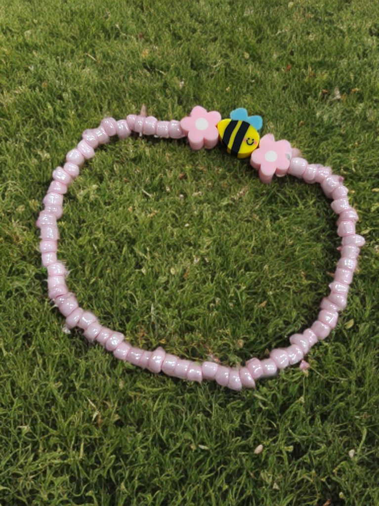 Pulsera Bumble Beed rosa